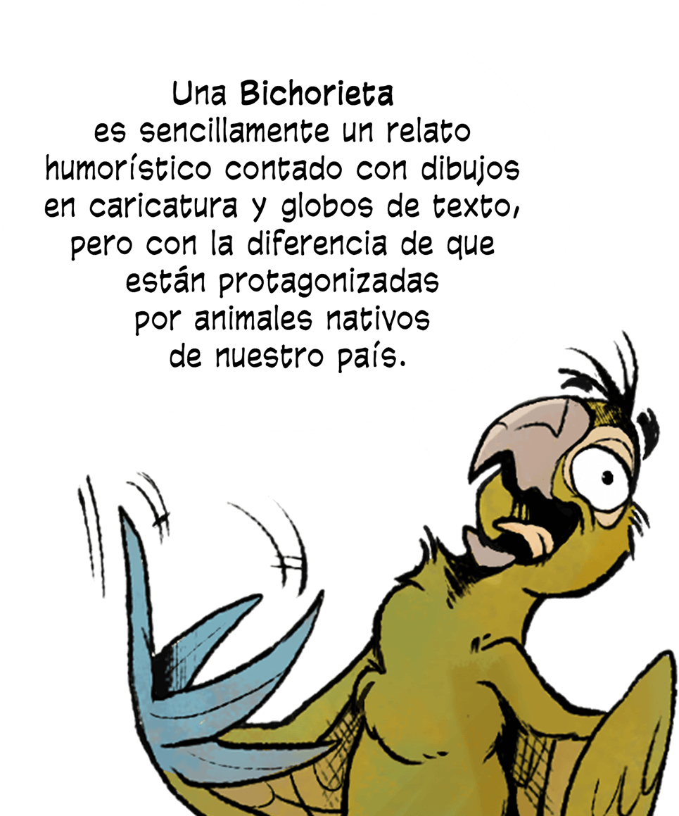 Pico explicando que es una Bichorieta
